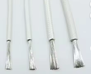 Cable de Silicona de Alta Temperatura de 25 mm y 300 °C, Cable con Aislamiento de Fibra de Vidrio, Resistente al Calor, Flexible - Product Image 1