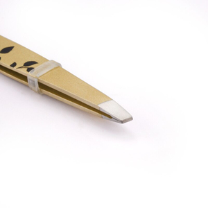 Eyelash Extension Tweezers Stainless Steel Eyebrow Tweezers Stainless Steel Flat Tip Hair <b>Removal</b> Makeup <b>Tool</b> Tweezers - Product Image 3