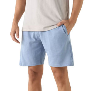 Ensemble assorti pour hommes en gros OEM, T-shirt et short deux pièces personnalisés à blocs de couleur, idéal pour l'été et les tenues de sport - Product Image 4