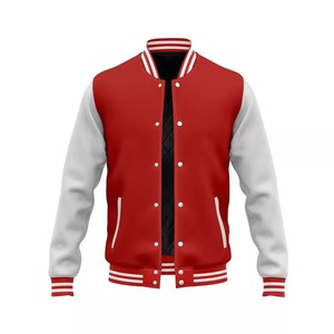 High Quality Customized Leather Sleeve <b>Baseball</b> <b>Bomber</b> <b>Jacket</b> Chenille Embroidery OEM ODM Letterman Varsity Wear - Product Image 2