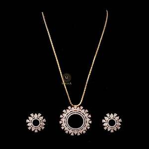 Maisha CZ Designer Pendant Set-Fine Jewelry Set - Product Image 3