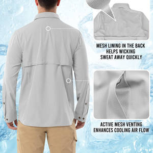 เสื้อเดินป่าปี 2026 สำหรับผู้ชาย ระบายอากาศได้ดี กันน้ำ เสื้อเดินป่าสำหรับผู้ชาย มีกระเป๋าหลายช่อง แห้งเร็ว - Product Image 2