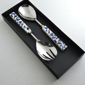 Best Quality Horn Salad Server Spoon <b>Set</b> <b>Microwave</b> & Oven Safe Handle Salad Tools Kitchenware Hotel Restaurant Use Server <b>Set</b> - Product Image 6