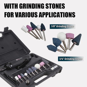 Kit de meuleuse pneumatique 1/4 "LEMATEC Taiwan-Made pour le meulage et le polissage pneumatique - Product Image 2