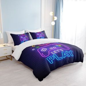 Ultra Soft 3pcs Full Size Bedding <b>Set</b> GamePad Duvet Cover and <b>Comforter</b>-Self Pick-up Only - Product Image 3