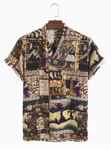 Conjunto de Shorts Hawaianos de Playa de 2 Piezas con Diseño Personalizado para Hombre, Conjunto de Shorts de Baño de Dos Piezas con Botones - Product Image 4