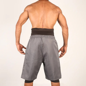 Nouveauté 2026 : Short de bain islamique Awrah pour hommes, avec logo personnalisé, taille élastique, en toile unie, séchage rapide, style décontracté, pour la Sunnah et les activités sportives - Product Image 3