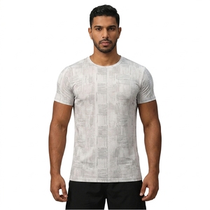 Nueva Camiseta Deportiva de Gimnasio para Hombre, 100% Algodón, Secado Rápido, de Alta Calidad, Diseño Sólido, Manga Corta, Ajustada, para Entrenamiento y Deportes - Product Image 1