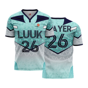Camiseta de Fútbol Personalizada con Cuello en V, 100% Poliéster, Uniformes de Fútbol Elásticos para Equipos, Camisetas de Fútbol de Secado Rápido y Alta Calidad - Product Image 6