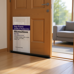 Cricolor Bajo Puerta Doble Proteccin 95cmx25mm Gris <b>Draft</b> <b>Stopper</b> - Product Image 3