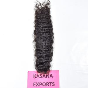 Extensiones de Cabello Humano Natural 100% Indio, Ondulado Profundo, Cierre HD 2*6, Sin Procesar, Cutícula Alineada, Venta al por Mayor para Fabricantes y Proveedores - Product Image 4