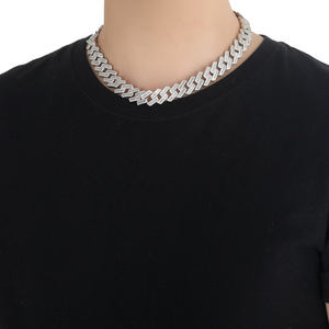 Luxury Gold Plated Diamond Hip Hop Cuban Link <b>Chain</b> with CZ Stones for <b>Rappers</b> Fashion Jewelry Wholesale Gift Available for Sale - Product Image 1