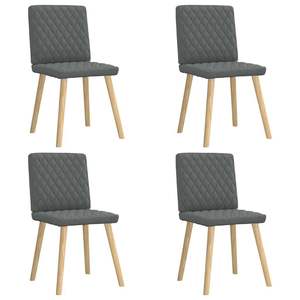 Ensemble de 4 chaises de salle à manger gris foncé - Product Image 1