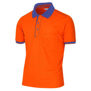 เสื้อโปโลชาย แขนสั้น ผ้าฝ้ายถัก ดีไซน์เรียบง่าย สีบล็อก ระบายอากาศได้ดี ทรงปกติ สีน้ำเงิน เทา กรมท่า - Product Image 3