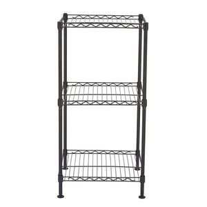 Scaffale a 3 Ripiani in Filo Metallico Nero per Organizzazione Cucina - Product Image 4