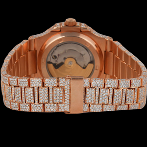 Reloj de Cuarzo para Hombre, Estilo Hip Hop, Completamente Cubierto de Diamantes Moissanite, de Acero Inoxidable, Regalo de Cumpleaños Perfecto para Él - Product Image 2