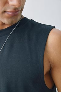 เสื้อกล้ามออกกำลังกายผู้ชาย ผ้าฝ้าย ใส่สบาย อุ่นสบาย เหมาะกับฤดูร้อน ฤดูใบไม้ร่วง ฤดูหนาว ทุกฤดู สีพื้น รับสั่งทำ - Product Image 5