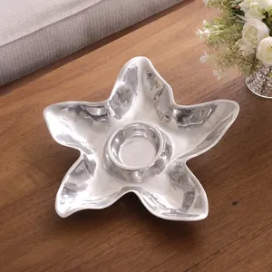 Bol en métal de luxe fait main avec finition polie miroir, disponible en OEM/ODM, design moderne poli, plat à riz de couleur unie pour les fêtes - Product Image 2