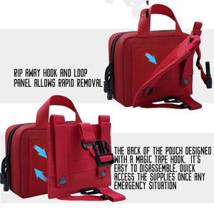 Bolsa de almacenamiento médica ligera personalizada con cuero impermeable para emergencias, supervivencia táctica y suministros de primeros auxilios en venta. - Product Image 4