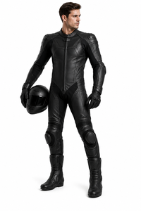 Combinaison de course en cuir, équipement moto premium avec protections renforcées, design confortable et respirant pour la piste, tenue de course à haute protection. - Product Image 5