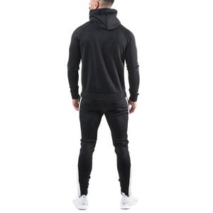 Logo personnalisé 2 pièces grande taille Gym Survêtements pour hommes XXL respirant Polyester Spandex conique Fitness vêtements de sport pour l'hiver - Product Image 3
