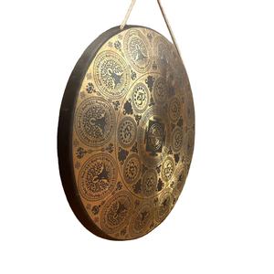 Gong tibetano tradicional hecho a mano, campana de canto espiritual de Metal tallado para meditación, curación y decoración de Yoga - Product Image 3