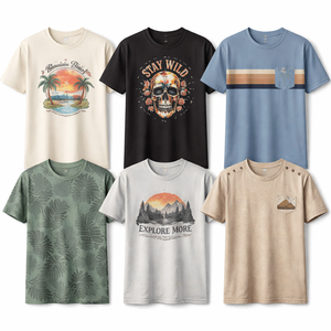 Camisetas Casuales Personalizadas al por Mayor - 100% Algodón de Secado Rápido y Transpirable Directo de Fábrica - Product Image 1