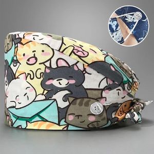 Chapeau d'infirmière de qualité supérieure, réglable avec lien à nouer, bonnet chirurgical respirant pour infirmières, médecins, personnel médical, confortable pour le travail - Product Image 5