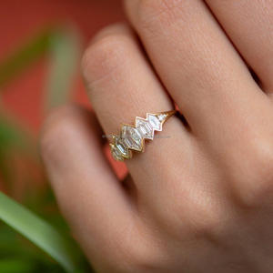 Igi ได้รับการรับรอง18K Gold Lab สำหรับผู้หญิงแหวนเพชรที่โตแล้วเครื่องประดับครบรอบแต่งงานสำหรับผู้หญิงยังไม่มีการรับรอง - Product Image 2