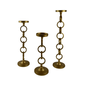 Metal Candle Holders Excellent Design Table Decor for Bedroom with Elegant <b>Lanterns</b> & Candle Jars <b>Set</b> of Three Low Cost - Product Image 2