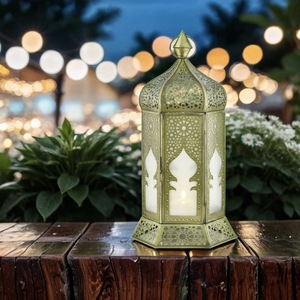 Portavelas Marroquí de Metal Lujoso Hecho a Mano para Decoración de Mesa en Ramadán 2026 - Product Image 4