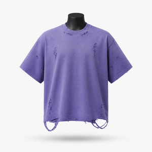 เสื้อยืดผู้ชายแขนสั้นผ้าฝ้าย 100% คุณภาพสูง ระบายอากาศได้ดี เป็นมิตรกับสิ่งแวดล้อม พิมพ์ลายดิจิตอลด้านหน้า ไม่หดตัว - Product Image 2