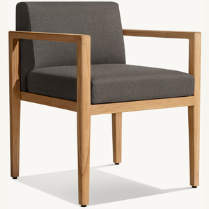 Silla individual en oferta, hecha de madera de teca con reposabrazos y espuma suave y duradera que tiene una larga vida útil. - Product Image 3