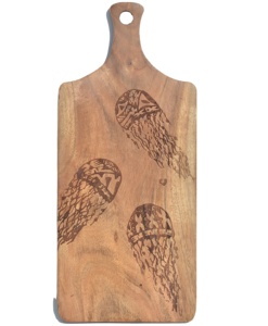 เขียงไม้อาเคเซียเขียงไม้พิมพ์ลายด้วยเลเซอร์เขียงหั่นผักในครัวและชีส - Product Image 1