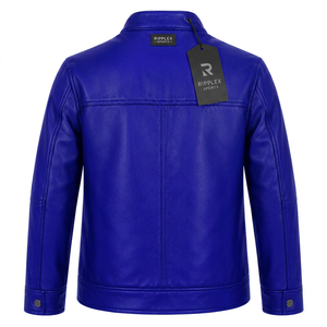 Comfortable kids leather jacket with premium finish warm lining flexible movement and stylish everyday appeal for children - Product Image 5