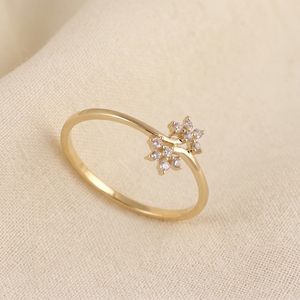 Nuevo Anillo de Oro Sólido de 9k Hecho a Mano con Diamante Cultivado en Laboratorio, Corte Brillante Redondo, Joyería para Mujer para Bodas y Fiestas - Product Image 2