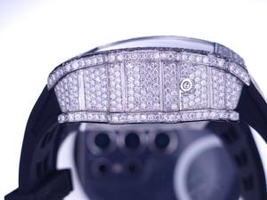 นาฬิกาโมอิสซาไนต์ VVS แบบฝังเพชรเต็มหน้าปัด สายยาง ระบบออโตเมติก หรูหรา สไตล์ฮิปฮอป สำหรับผู้ชาย - Product Image 5