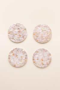 Sous-verre en nacre au design créatif pour hôtel, sous-verre pour tasses à thé, style haut de gamme, personnalisable, en promotion, pour table - Product Image 6