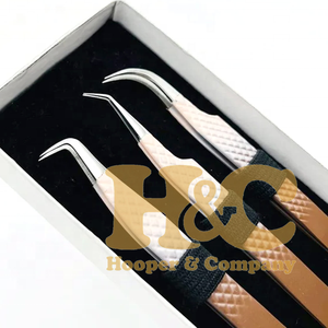 Pinzas de Diseño Elegante para Extensión de Pestañas, Punta Plateada, Logotipo Personalizado, Pinzas de Acero Inoxidable Sostenibles - Product Image 6