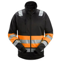 Chaqueta de Seguridad Industrial de Alta Visibilidad, Transpirable, de Poliéster, Cómoda, de Manga Larga, para Uso Profesional Diario
