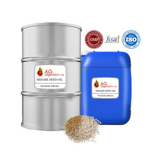 Huile de sésame pure AG Organica, pressée à froid, qualité cosmétique, naturelle, Sesamum Indicum, certifiée ISO 9001, en vrac - Product Image 2