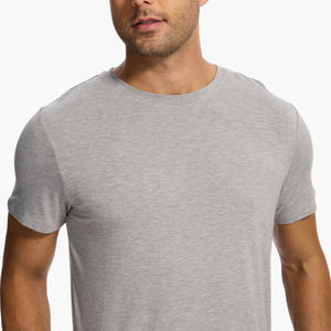 Camiseta de Pijama Casual Personalizada de Manga Corta para Hombre, de Algodón de Bambú, Suave, Transpirable y Ecológica, Ropa de Dormir de Verano - Product Image 4