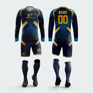 Uniforme de Fútbol para Hombre, Nuevo Diseño, Conjunto de Equipo con Nombre de Equipo Personalizado, Transpirable, Servicio OEM, Uniforme de Fútbol de Secado Rápido - Product Image 2