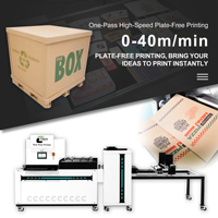 Impresora de Inyección de Tinta Digital Chicai A3 de Una Sola Pasada, Nueva, para Cajas de Pizza de Cartón Corrugado, Tintas de Pigmento, Totalmente Automática
