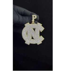 Colgante Hip Hop de Plata 925 de la Mejor Calidad, Chapado en Plata, con Moissanita de Corte Brillante, Alta Dureza, Resistente a los Arañazos, para Hombre, de Lujo - Product Image 1