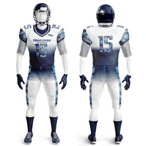 Uniformes de Fútbol Americano Juveniles Personalizados Premium, Completamente Bordados en Tela Twill y Sublimados - Product Image 5