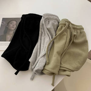Custom Summer High Waist Shorts for Women Casual Solid Colors Quick Dry Skinny Fit Elastic Waist Comfortable <b>Hot</b> Sale New Style - Product Image 2