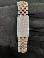 Montres RUDRA JEWELS de luxe en acier inoxydable, mouvement automatique mécanique japonais, 12 sport, élégantes, charmantes, moissanite, carrées, 20 mm