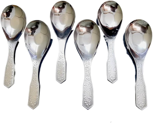 Cuillères à soupe en acier inoxydable de qualité supérieure, tailles et logo personnalisés acceptés, artisanat, lot de 3 cuillères à soupe à prix avantageux - Product Image 4