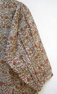 Mini robe indienne Elizabeth Maxi à imprimé floral moutarde, décolleté Henley avec cravates en coton, mini robe pour femmes, nouvel arrivage - Product Image 3